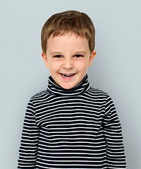 Little Boy Face Expression Portrait