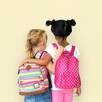 Little Girls Backpack Back View