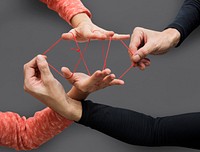 Hands Playing String Game Creativity