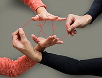 Hands Playing String Game Creativity