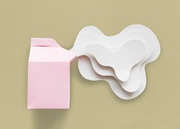 Paper Craft Arts Milk Carton Spill Out