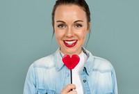 Studio Shoot Portrait Woman Valentine