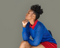 African Woman Confidence Self Esteem Studio Portrait