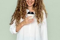 Woman Drinking Coffee Relax Lifetstyle