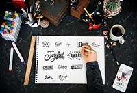 Calligraphy Design Typography Workplace