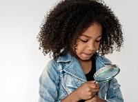 Kid Magnifying Glass Using Explore