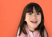 Little Girl Smiling Happiness Studio Portrait