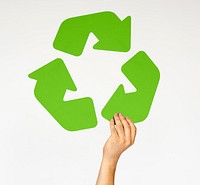 Kid Holding Recycling Sign Concept