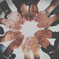 Hands Palms Together Partnership Diversity