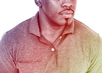 African American Man Expression Emotion Studio Portrait