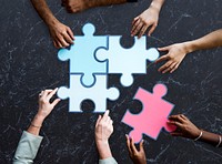 Togetherness Connection Teamwork Jigsaw Game