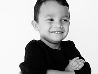 Studio Portrait Kid Shoot on White Background