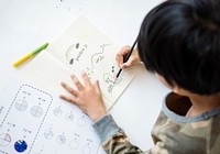 Schoolboy Drawing Art Education Maths Classroom