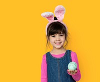 Girl Smiling Easter Holiday Concept