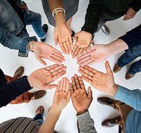 Diversity People Hands Together Teamwork
