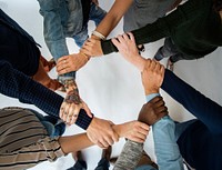 Diverse People Hands Together Partnership Teamwork