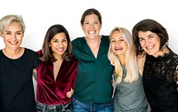 A group of happy women