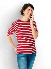 Adult Woman Call Mobile Phone Communication