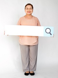 Adult People Holding Searching Box Magnifying Glass