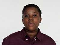 Portrait of an African girl with braids