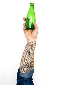 Hand Hold Show Recyclable Glass Bottle