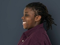 Woman standing and posing for photoshoot close up