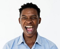 Adult People Face Smile Expression Studio Portrait