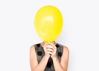 People Faces Covered with Balloons