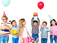 Group of Diversity Kids Party Together