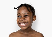 African kid portrait shoot with smiling expression