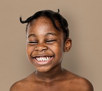 African kid portrait shoot with smiling expression