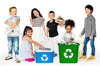 Children think about the recycle environment