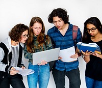 Group of Student doing some Research