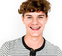 Young Adult with Smile Face Cheerful Studio Portrait