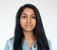 Indian girl casual studio portrait