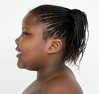 Young African girl studio portrait