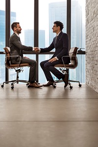 Businessman Handshake Corporate Colleagues Concept