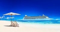 Summer Beach Paradise Travel Destination Concept