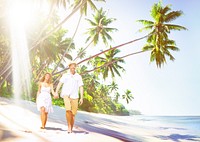 Couple Honeymoon Tropical Beach Romantic Concept