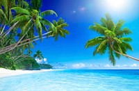 Tropical paradise beach.