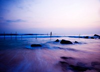 Beach in Sri Lanka at sunrise