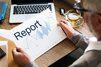 Report Analysis Progress Chart Concept