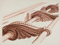 Ornamental Stair Rail (ca.1937) by Natalie Simon. Original from The National Gallery of Art. Digitally enhanced by rawpixel.