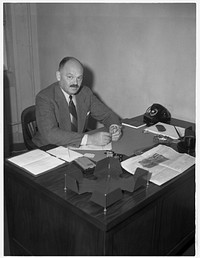 C.W. Boyce, consultant, Pulp and Paper Unit, Materials Division Office of Production Management (OPM). Secretary, Kraft Paper Association, New York City. Sourced from the Library of Congress.