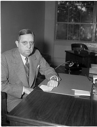 James W. Young, Director of Communications Division, Office of Commercial and Cultural Relations between the American Republics. Sourced from the Library of Congress.