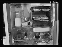 You'll probably find new friends during this war, but you may not find a new refrigerator, so keep yours in good condition. To assure best results, arrange food properly, meat and milk closest to freezing unit. Don't overcrowd, as this prevents circulation of air. Sourced from the Library of Congress.