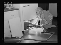 The motors of many refrigerators require periodic cleaning. If your model is one of these, keep coils free from hampering dust and grime by weekly sessions with a wire brush or a vacuum attachment. Sourced from the Library of Congress.