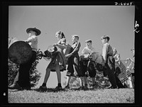 Manpower, junior size. Too young to help? Not the youngsters of Roanoke, Virginia. They're out to win the war by gathering up every piece of scrap metal, every bit of worn out rubber, and all waste fats and greases in the town. Sourced from the Library of Congress.