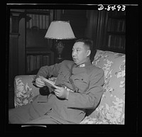 Press conference with General Chu Shih-Ming. On the fifth anniversary of the Chinese-Japanese War, Major General Chu Shih-Ming, Military Attache of the Chinese Embassy in Washington, D.C., held a press conference. He emphasized the Chinese commandos' contribution in the war, discussed the international situation. Sourced from the Library of Congress.