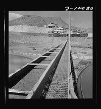 Production. Copper. Water supply is an important requirement in copper smelting at the Phelps-Dodge Mining Company, Morenci, Arizona. This plant supplies great quantities of the copper so vital in our war effort. Sourced from the Library of Congress.